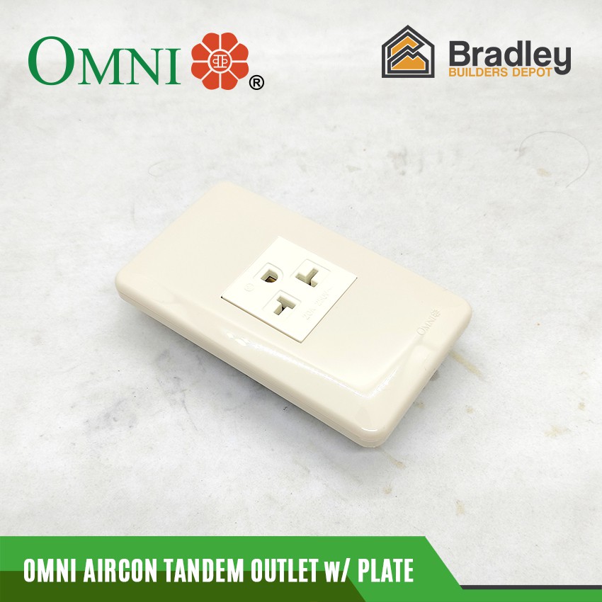 Omni Aircon Tandem Outlet with Plate