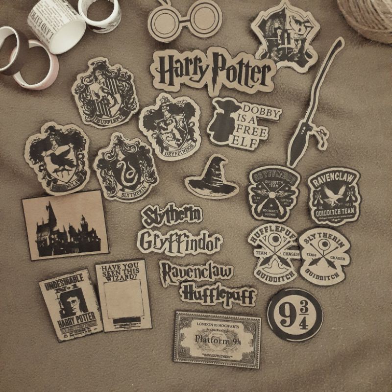 23pcs harry potter vintage stickers for journal shopee philippines