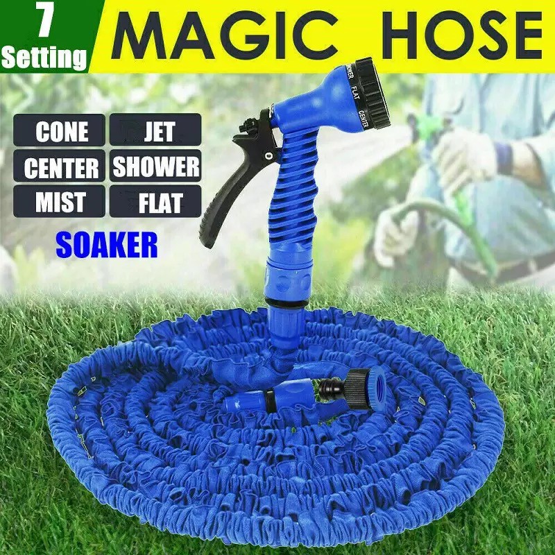 25FT200FT home magic hose spray water gun flexible hose car wash