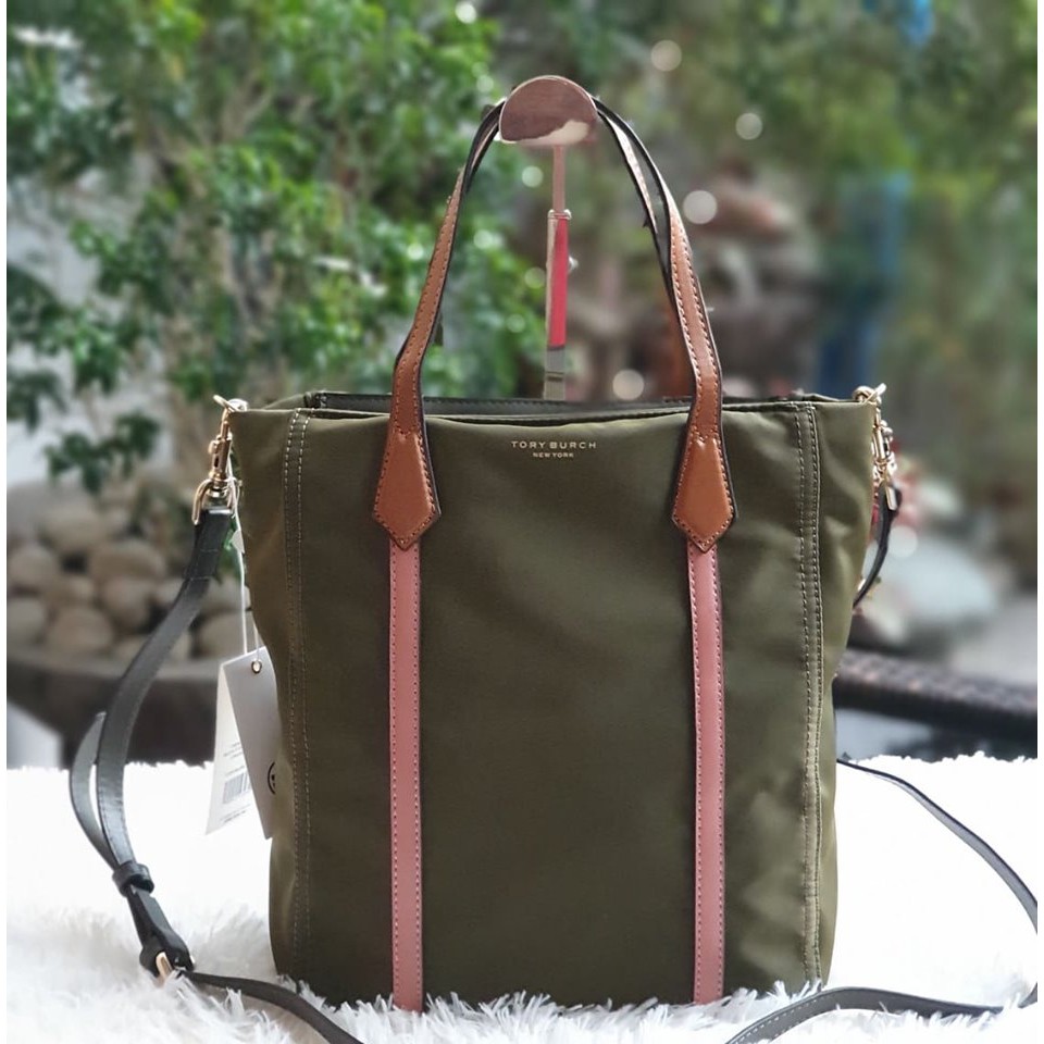 tory burch green tote