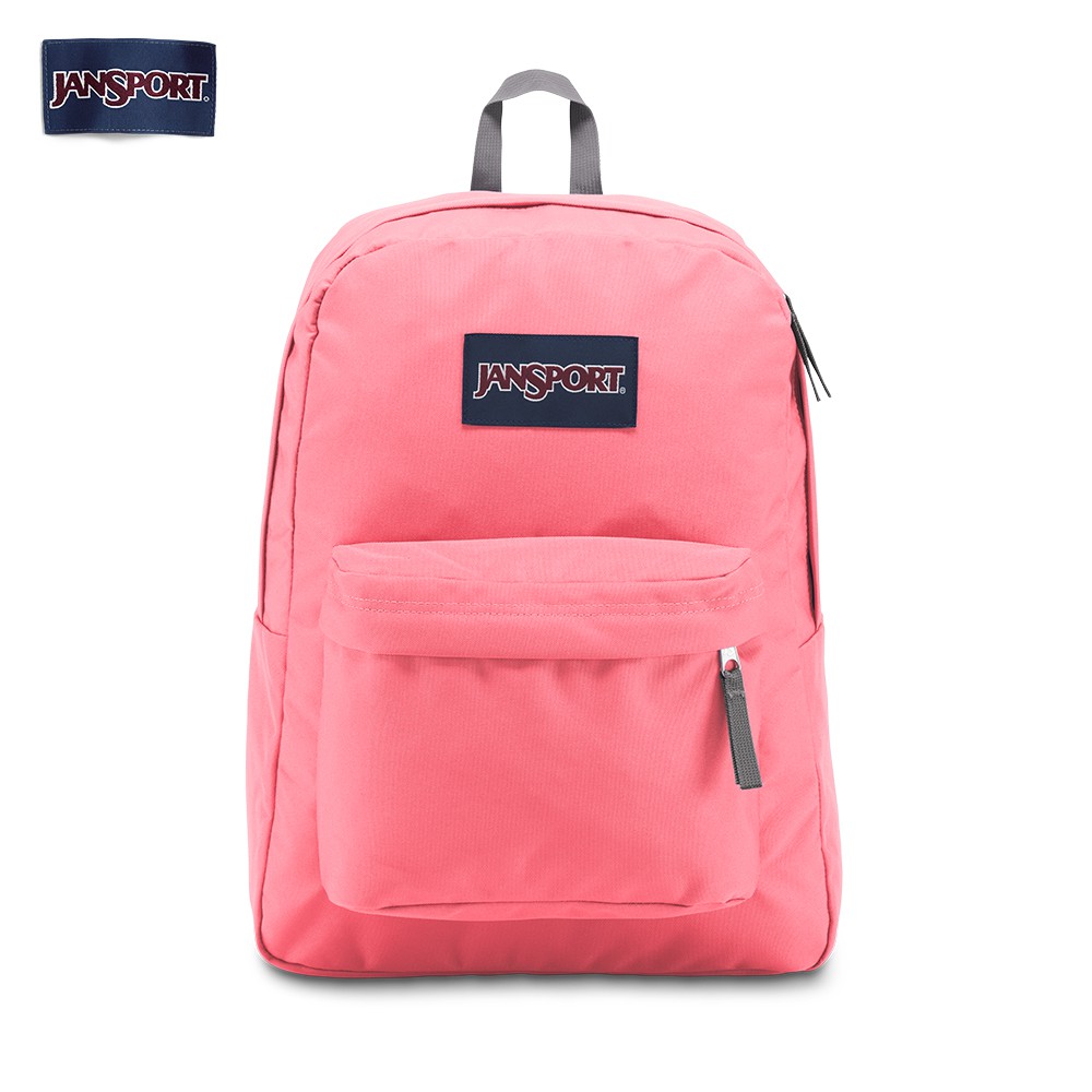 bright pink jansport backpack