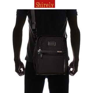 【Shirely.ph】【Ready Stock】Tumi alpha 3 men's business leisure travel waterproof One Shoulder Messenger computer bag, tumi sling bag #9