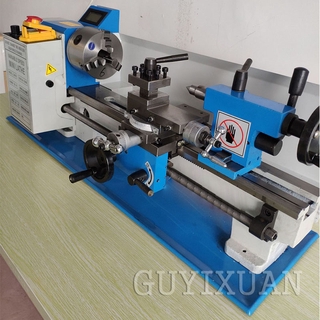 Lathe Machine Benchtop Metal Lathe Small Stainless Steel Lathe High Precision Metal Processing Wood #5