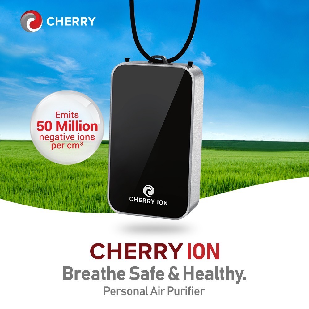 CHERRY ION Personal Air Purifier Ionizer Portable Necklace Shopee