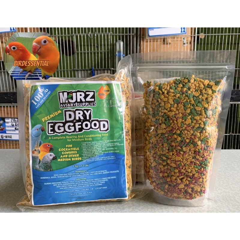 pets Dry Eggfood for Cockatiels, Conures & Medium birds (1/2 & 1 kilo)