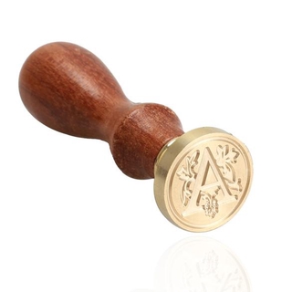 1Pc Sealing Wax Classic Initial Wax Seal Stamp Alphabet Letter Retro Wood Stick