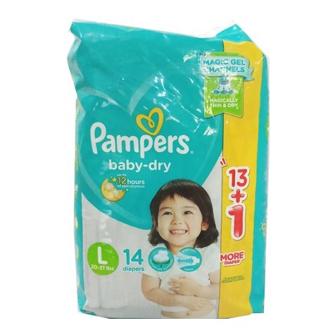 pampers baby dry large