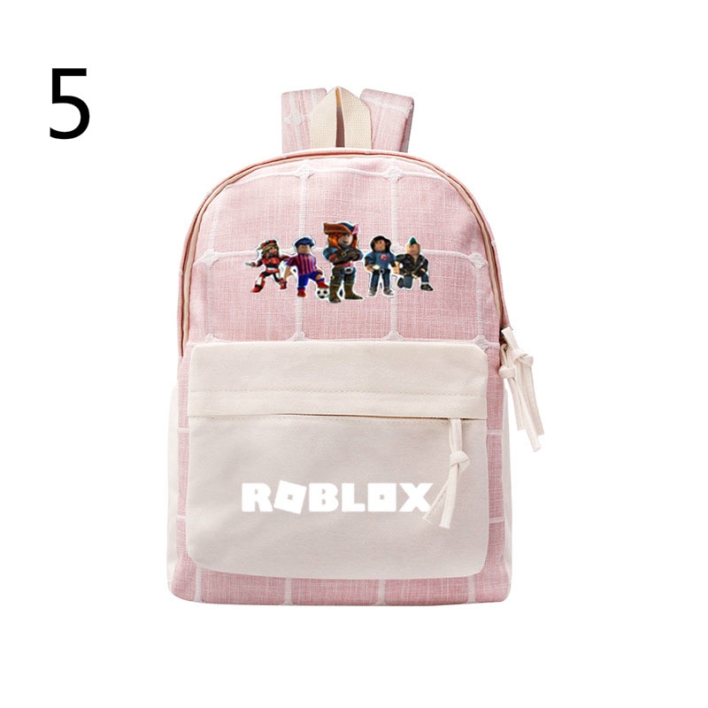 Game Roblox Backpack Fashion Shoulder Bags Plaid Bags Student Casual Canvas Bags Lady School Bags Shopee Philippines - bag pink purse roblox