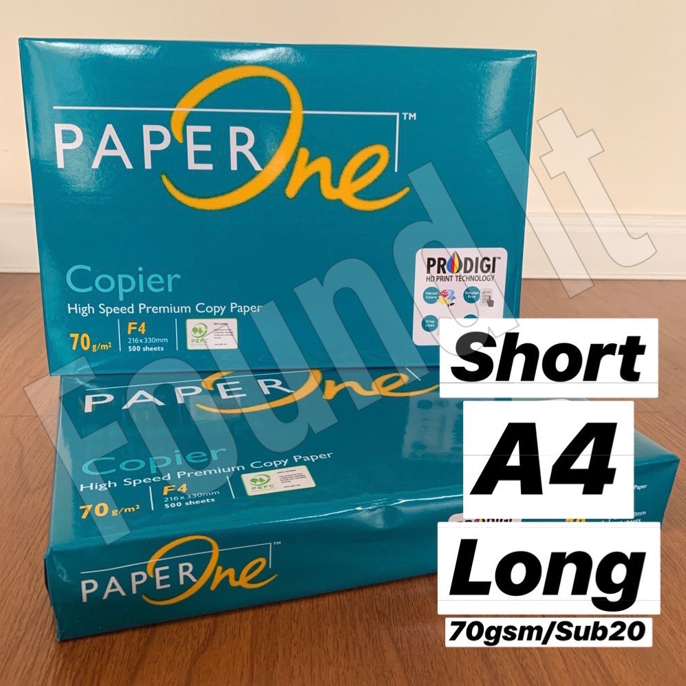 Paper One Bond Paper 70gsm Sub 20 Short A4 Long Copier Paper Paperone Copy Bondpaper 70 3135