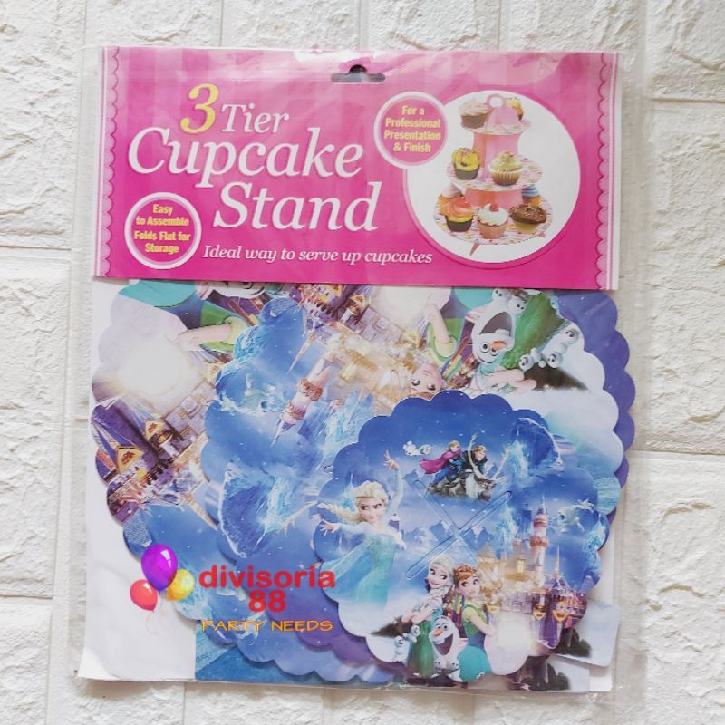 cardboard cupcake stand/frozen cupcake stand/birthday party /character