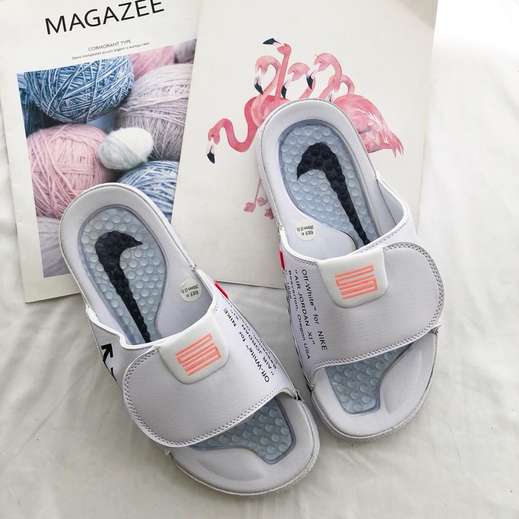 off white nike slippers