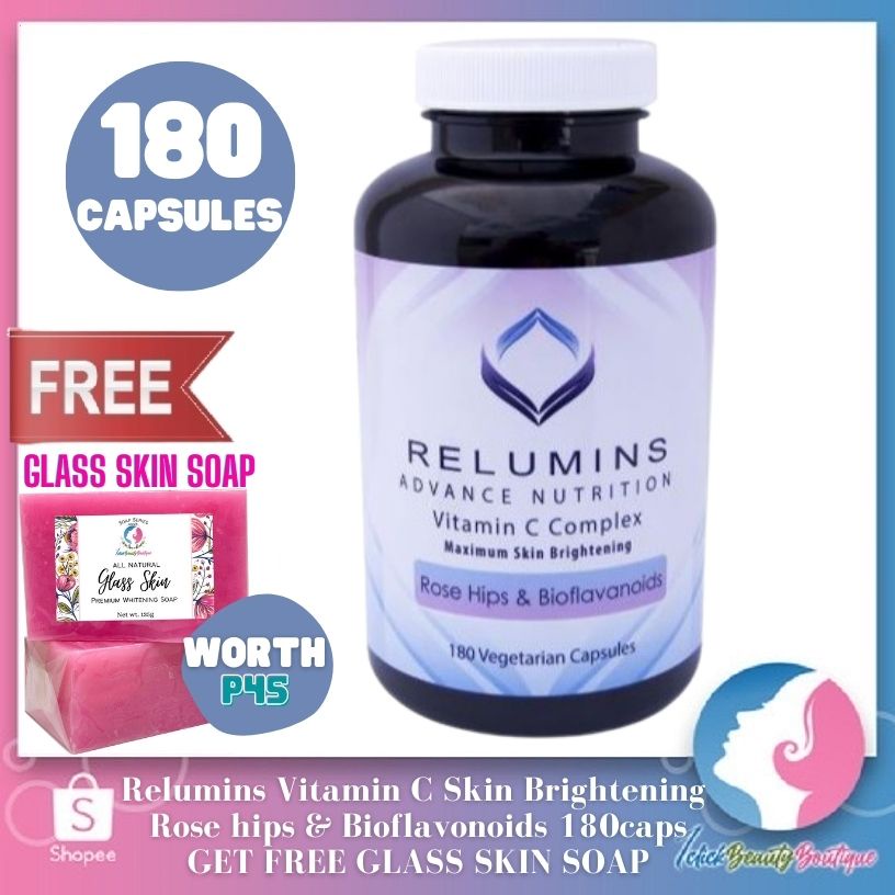 Relumins Vitamin C Rose Hips Skin Whitening 180 Capsules Shopee