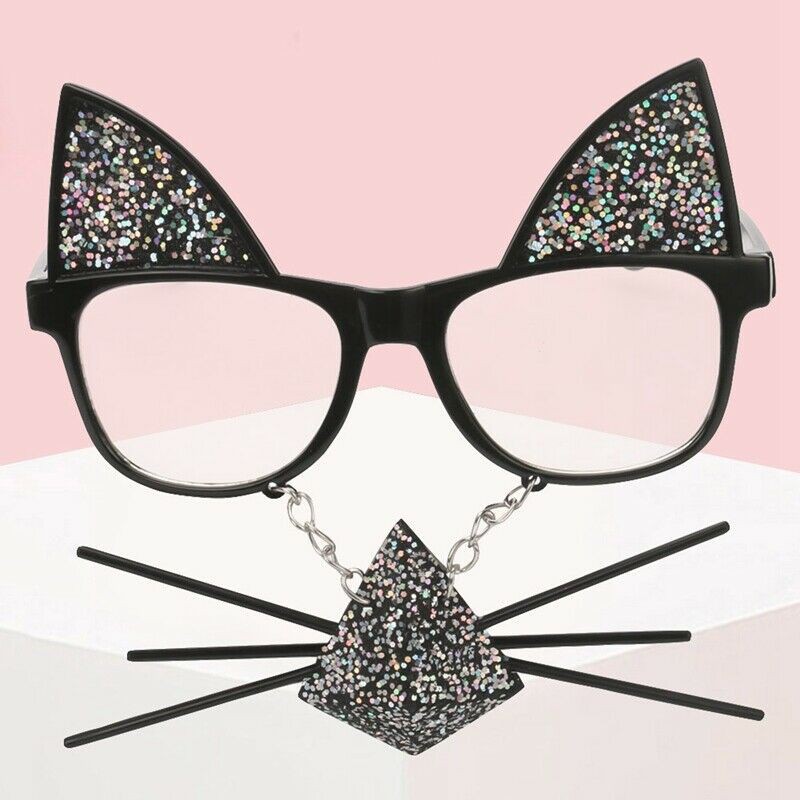 glasses with hanging mustache