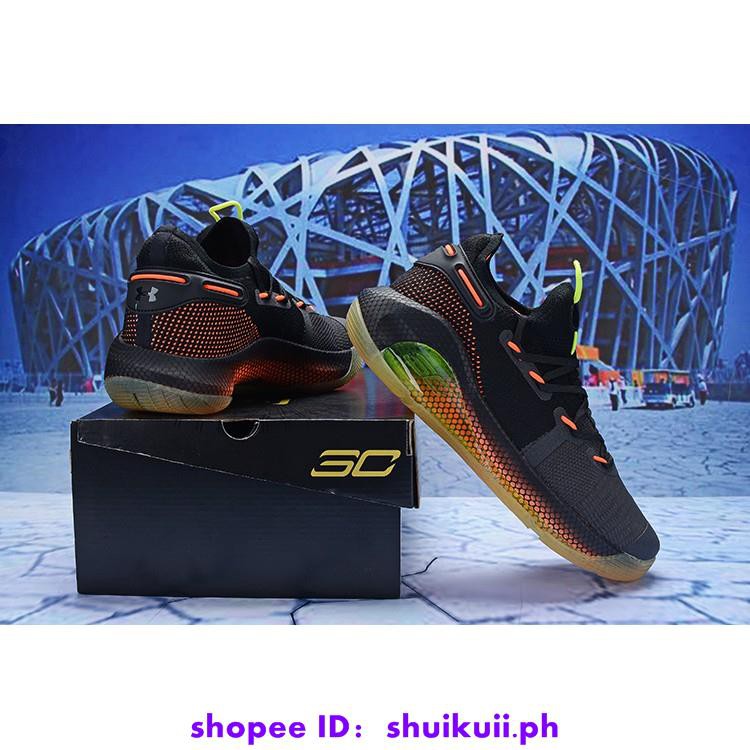 curry 6 black and orange