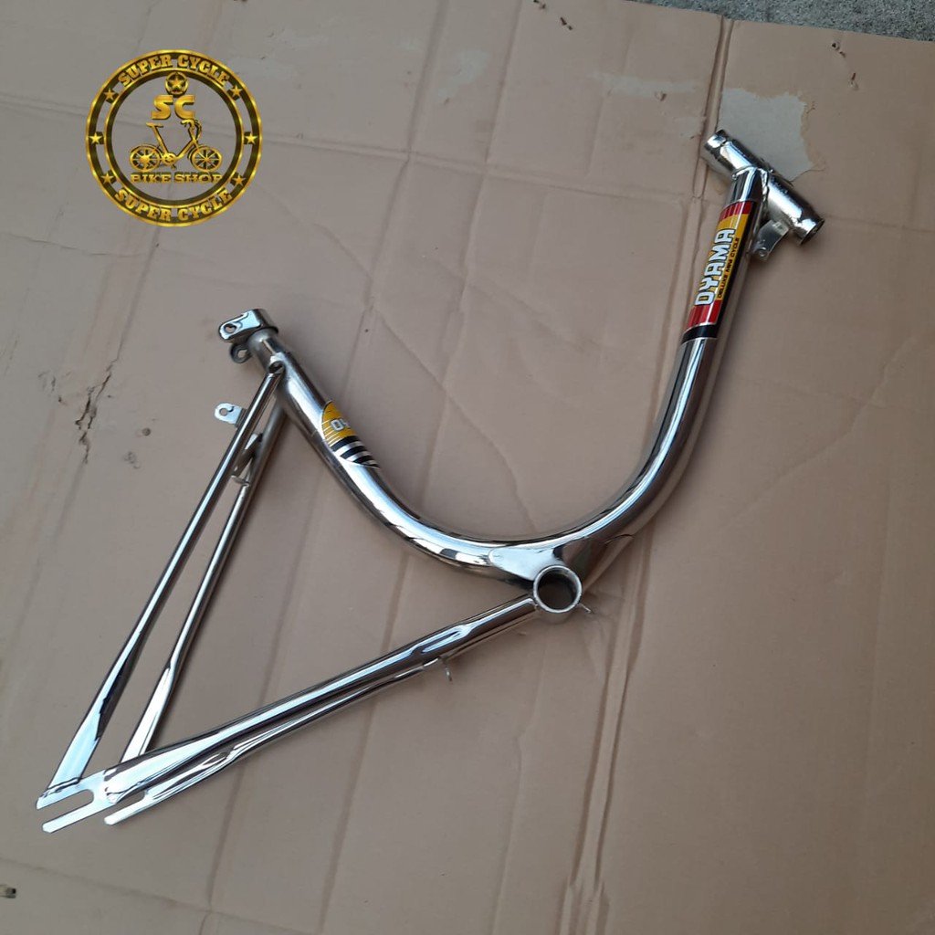 chrome bike frame