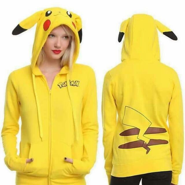 Adult Cartoon Character Jacket with Hoodie (Free Size) Pikachu / Stitch /  Hello Kitty / Bugs Bunny | Shopee Philippines