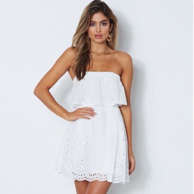 ONLY.Fashion White Dress 9088 | Shopee Philippines
