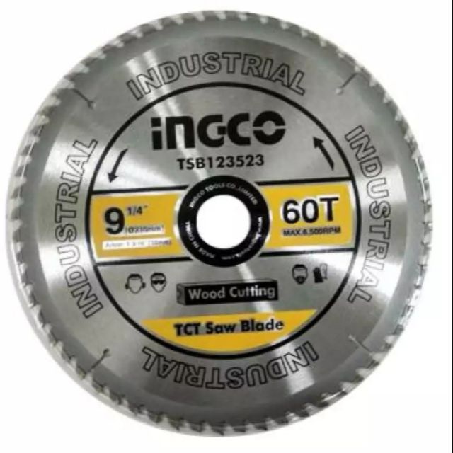 INGCO Circular Saw blade 9 1/4 inches 60T TSB123523 Shopee Philippines