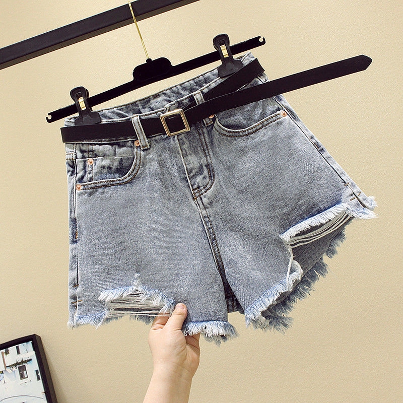 denim shorts with holes