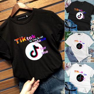 Cod China Children Tik Tok T Shirt Casual Cute Short Sleeve O Neck Kids Funny Tee Tops Shopee Philippines - tick tock t shirt roblox tik tok