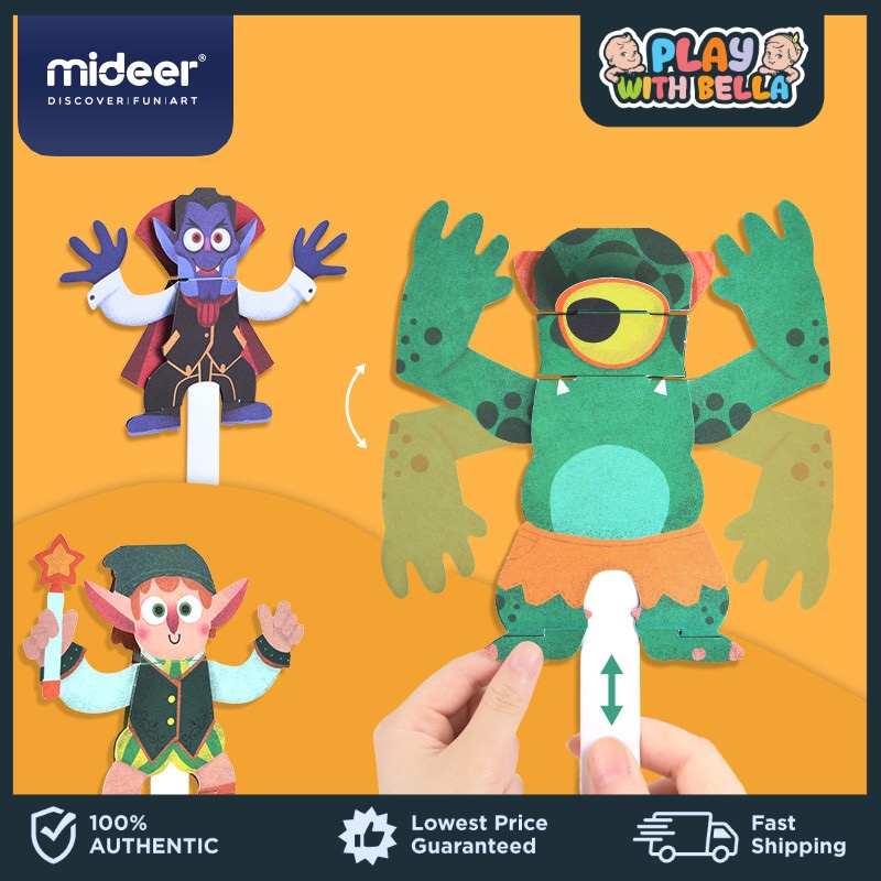 Mideer Kids Origami Make & Move Fantasy Paper Craft Toy (Designed to
