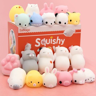 3pcs Mochi Cute Squishy Slow Rising Kawaii Cute Animal Toy Squishy toys