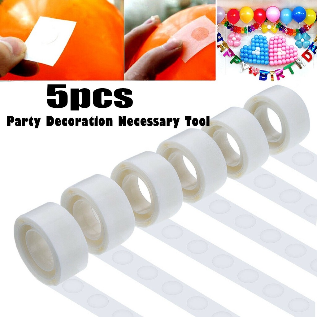 5pcs/pack wholesale 100dot Stick Balloon Glue Adhesive Double Side