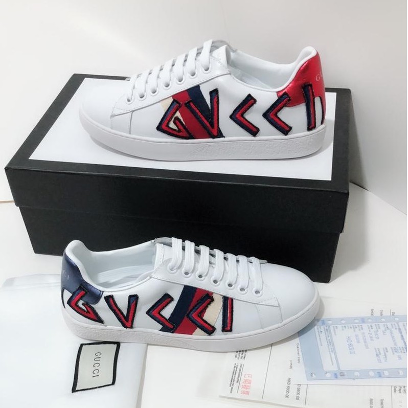 original gucci white shoes