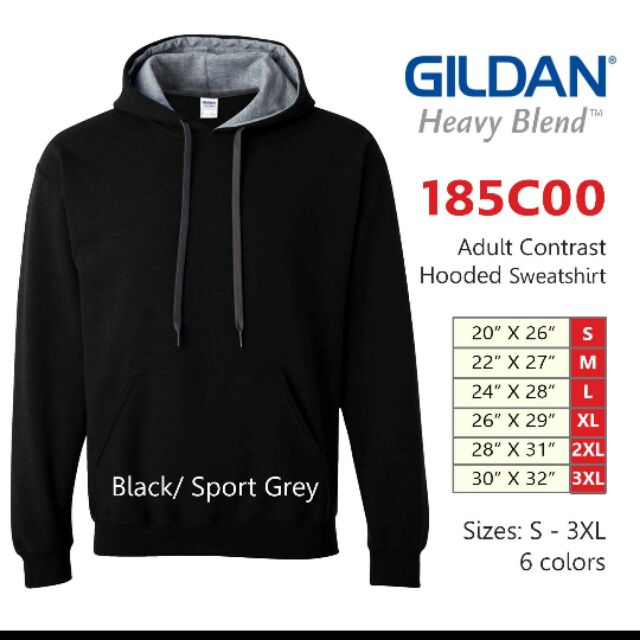 plain black gildan hoodie