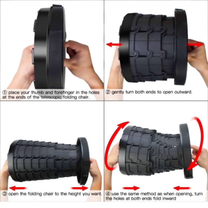Telescopic stool retractable stool retractable chair avahsshop folding ...