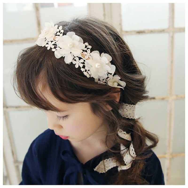 Children Girl Hair Accessories Lace Headband Shopee Philippines