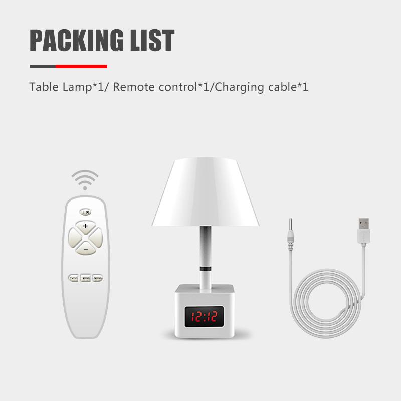 table lamp with remote control