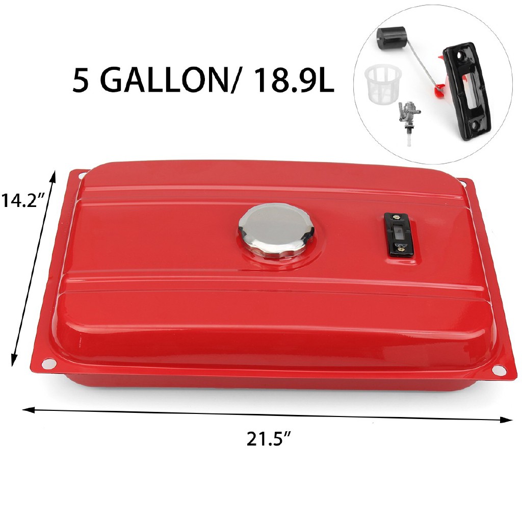 Universal 5 Gallon Generator Gas Fuel Tank Chrome Ccap Shopee Philippines