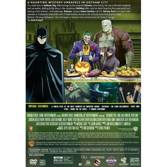 Batman The Long Halloween Part One 2021 Animated Superhero Movie with  Indonesian Subtitle DVD for Entertainment | Shopee Philippines