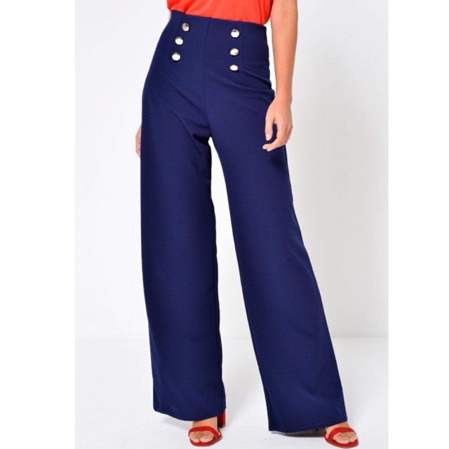high waisted sailor trousers