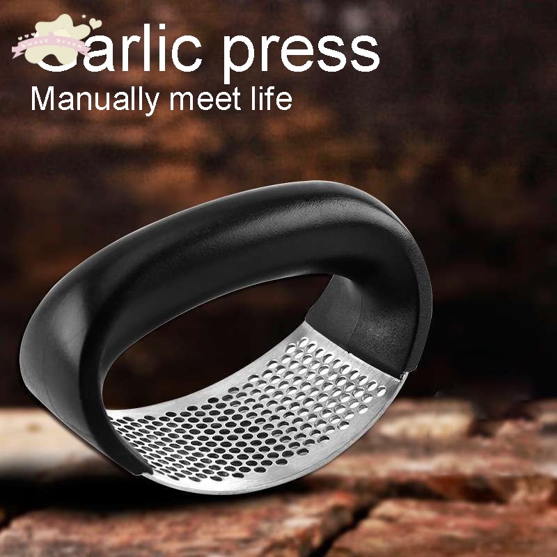 Stainless Steel Garlic Press RockerProfessional Grade Garlic Mincer