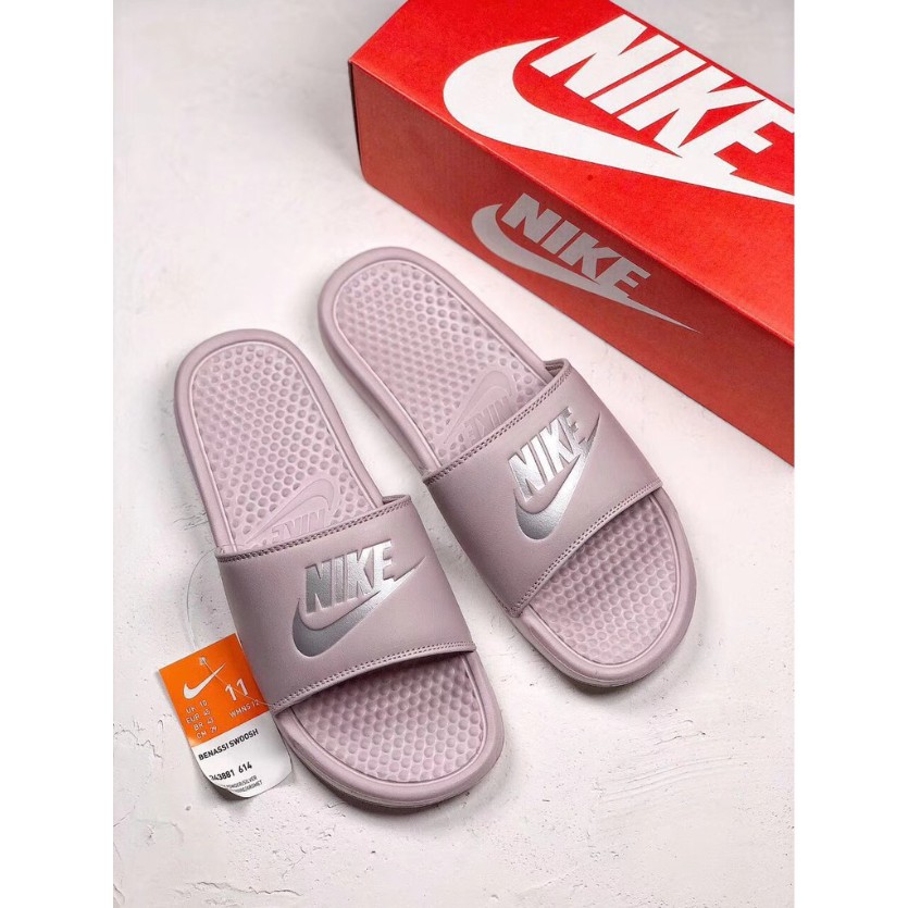 nike benassi pink