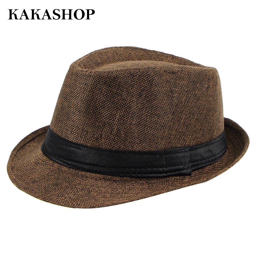 linen fedora hat