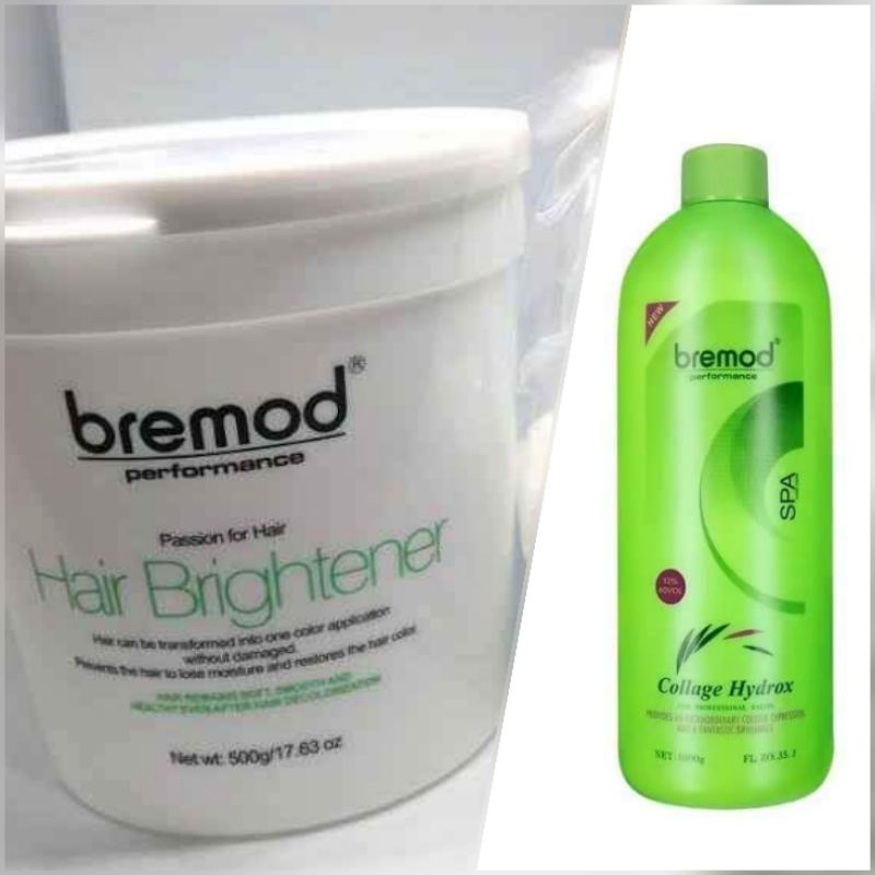 BREMOD hair bleaching SET white powder bremod hair brightener ash