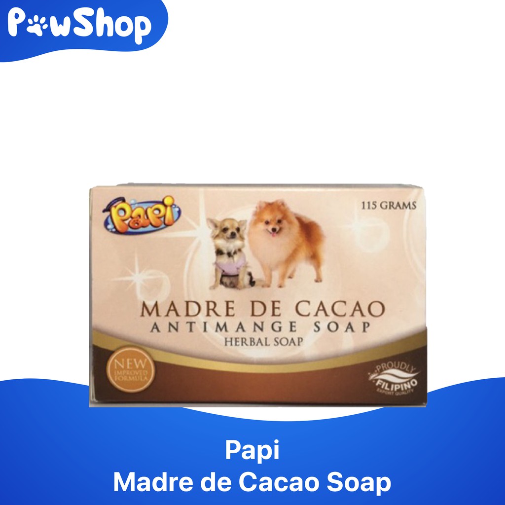 Papi Madre De Cacao Anti Mange Herbal Dog Cat Puppy Kitten Soap 115g