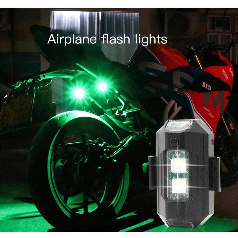 Motorcycle light LED rechargeable strobe light taillight