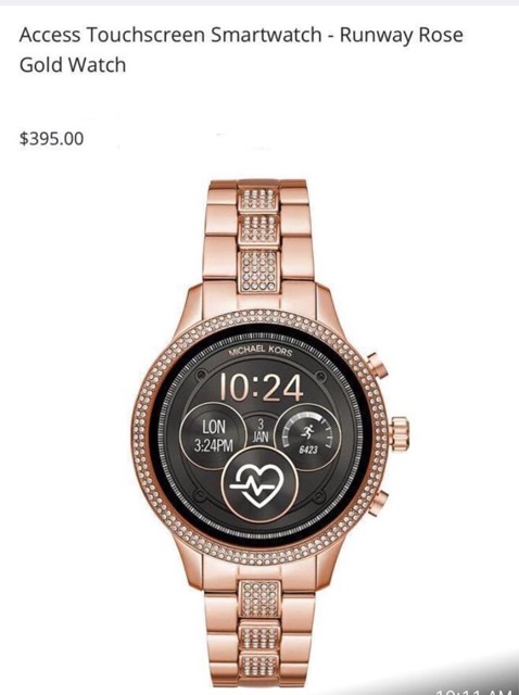 michael kors fitness tracker rosegold