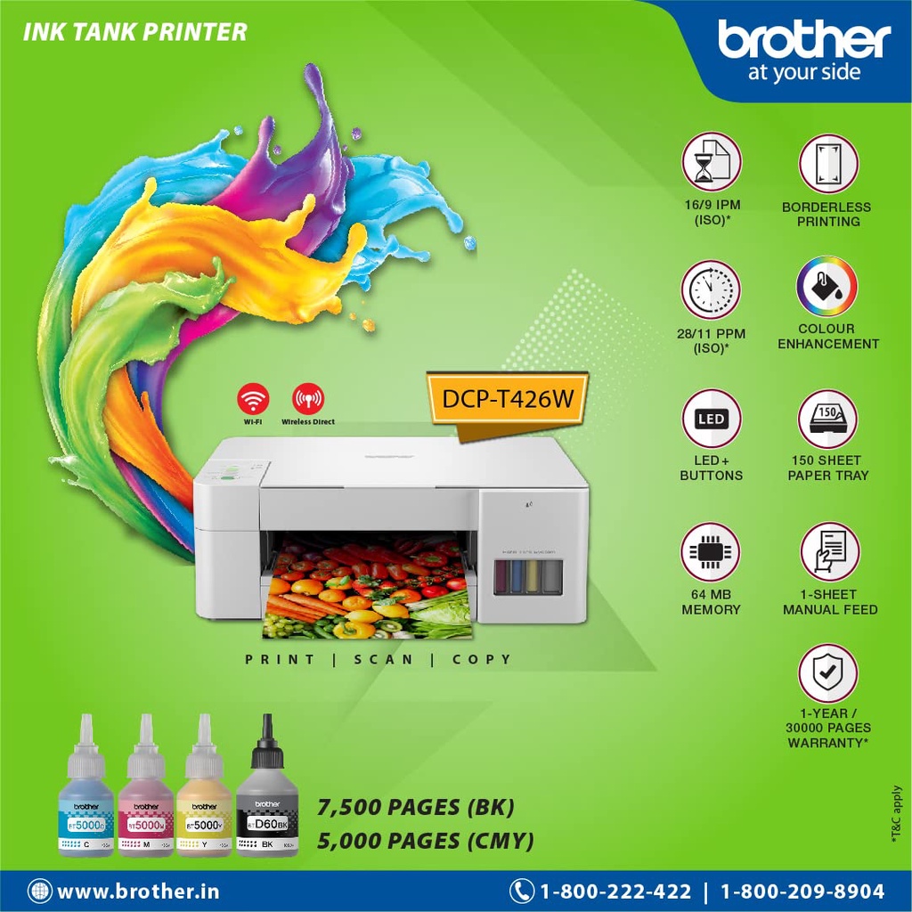 Brother DCPT426W All in One Wireless Printer Shopee Philippines