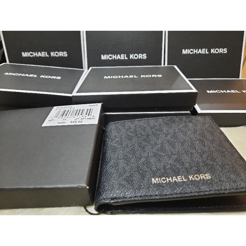 Michael Kors Men's Jet Set Bifold Wallet | Shopee Philippines