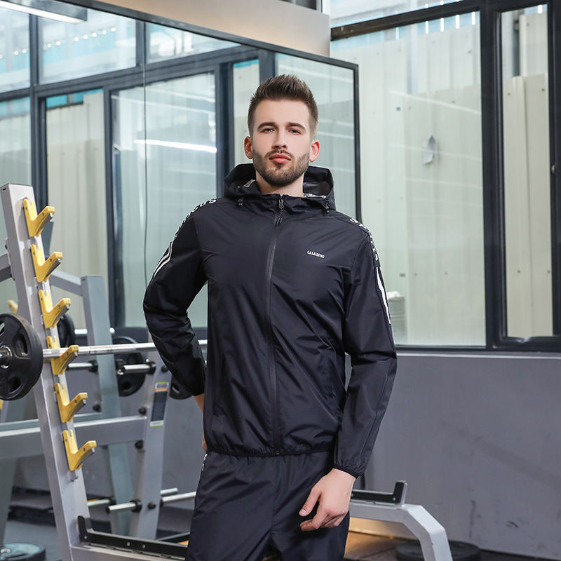 ★Size M8XL★Fitness weight loss Sauna suit for men plus size Sauna