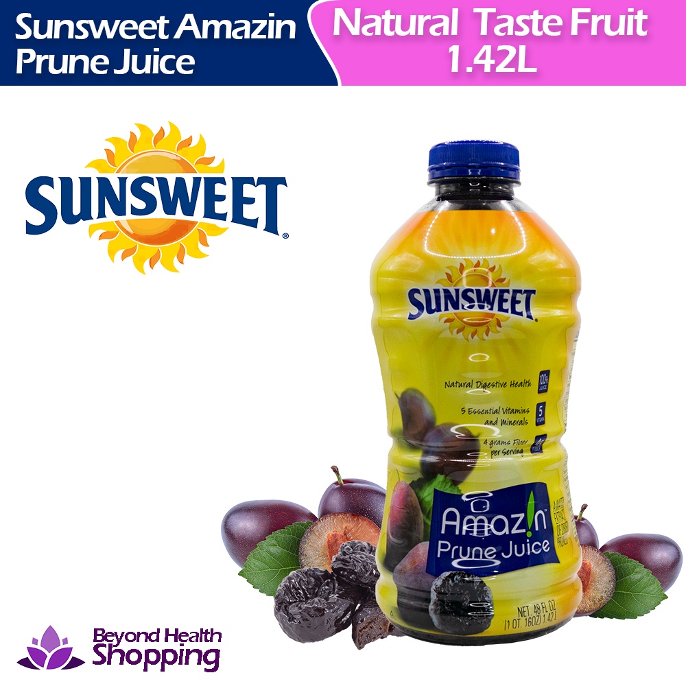 Sunsweet Amaz!n Prune Juice 48fl Oz (4.42L)100 Natural Juice Cranberry