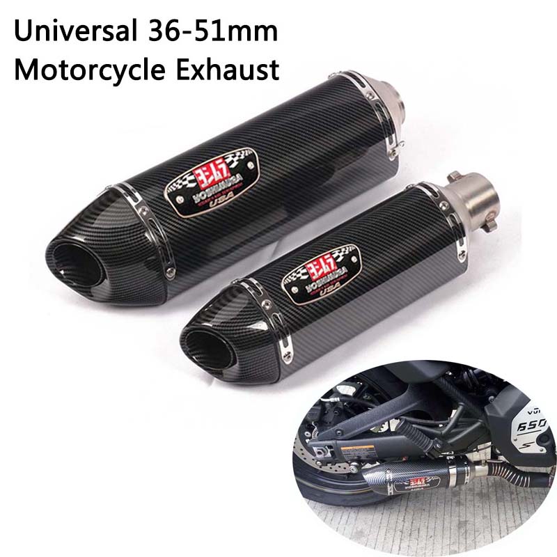 Motorcycle Yoshimura R77 Exhaust Muffler Pipe with DB Killer Universal ...