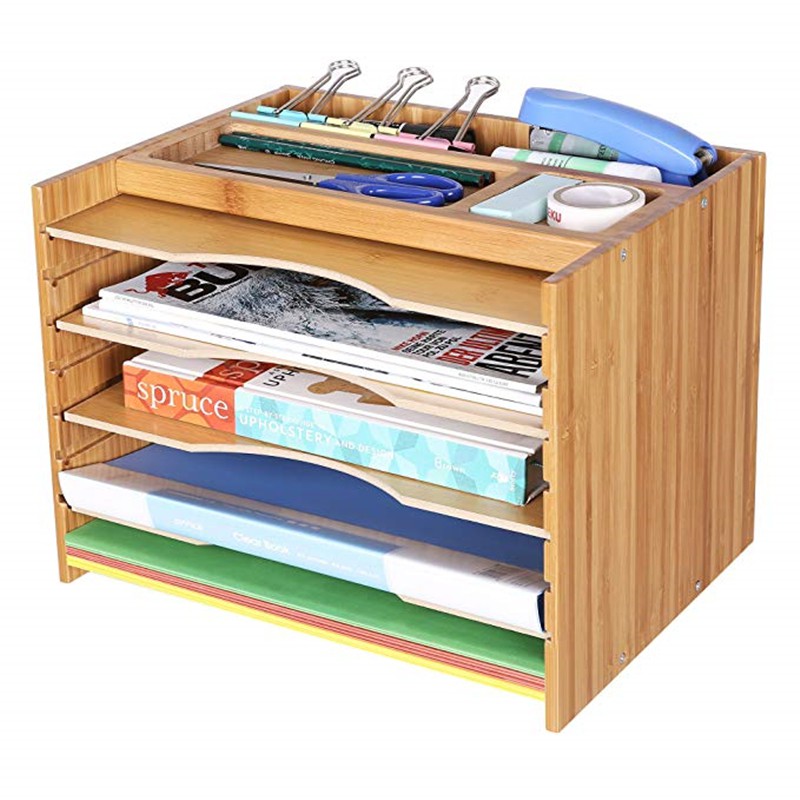 Filing Cabinet Desktop Solid Wood Bamboo File Storage Box Shopee Philippines