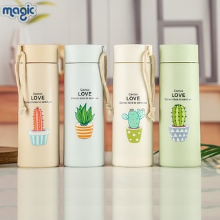 Succulent Cup Glass Bottle Tumbler Creative Water Cup 400ml
