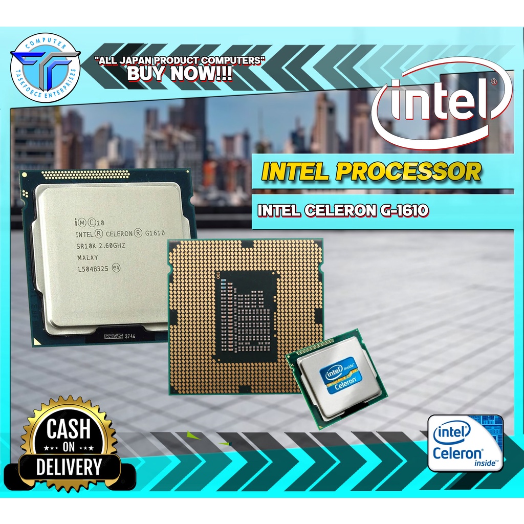 INTEL CELERON G-1610 | 2.60GHz | 3RD GENERATION PROCESSOR | Shopee ...